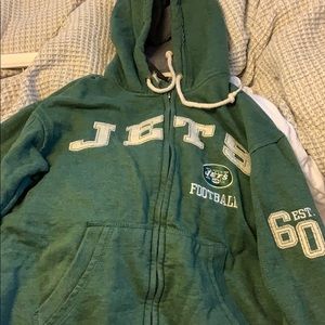 New York jets zip up sweatshirt
